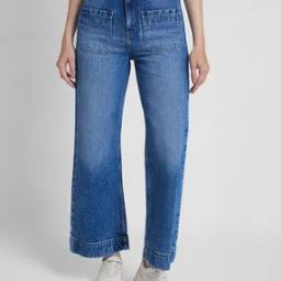Women Lightly Washed Wide-Leg Jeans-image-42
