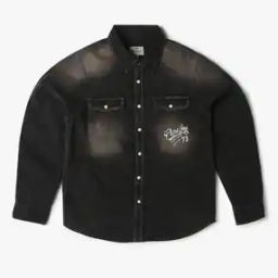 Boys Washed Regular Fit Denim Shirt-image-10