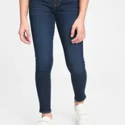 Girls Lightly Washed Straight Fit Jeans-image-7