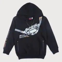 Printed Hoodie with Zipper Pockets-picture-11