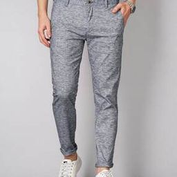 Heathered Slim Fit Flat-Front Chinos-image-23