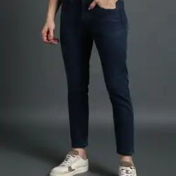 Men Lightly Washed Slim Fit Jeans-image-79