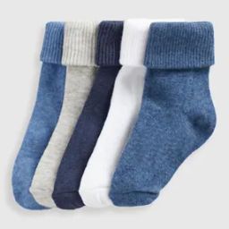 Boys Pack of 5 Heathered Socks-image-7