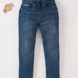 Boys Mid-Wash Slim Fit Jeans-image-65