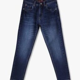 Boys Lightly Washed Carrot Fit Jeans-image-57