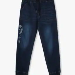 Boys Iron Man Embroidered Jogger Fit Jeans-image-42