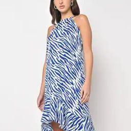 Lizo Print A-line Dress-image-32