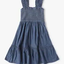 gap kids Girls Washed Shirred Flounce Tiered Dress-picture-47