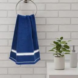 Set of 2 350 GSM Striped Cotton Hand Towels-image-79