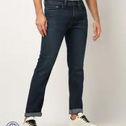 Men Mid-Wash Slim Fit Jeans-image-43
