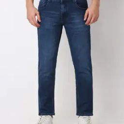 Men Mid-Wash Rover Tapered Fit Jeans-image-28