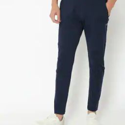 Men Slim Fit Straight Track Pants with Zipped Pocket-image-24