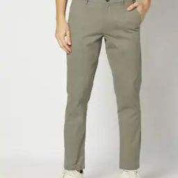 Men Slim Fit Flat-Front Chinos-image-72