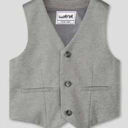 Heathered Waistcoat with Welt Pockets-image-4