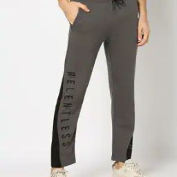 Men Typographic Print Regular Fit Track Pants-image-95