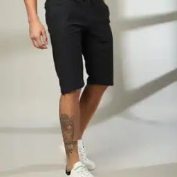 Men Ribbed Regular Fit Shorts-image-34