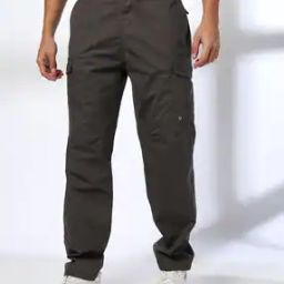Men Slim Fit Cargo Trousers-image-6