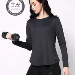 Women Classic Long Line Relaxed Fit T-Shirt-image-48