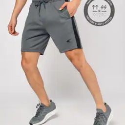Men Regular Fit Active Knit Shorts-image-98