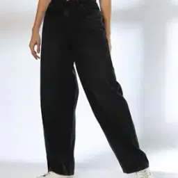 Women Lightly Washed Mid-Rise Relaxed Fit Jeans-image-43