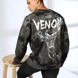 Men Typographic Print Regular Fit Crew-Neck Sweatshirt-image-74