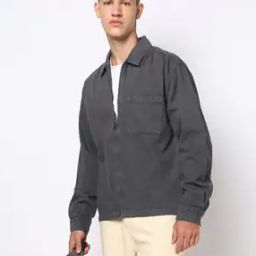 Men Relaxed Fit Denim Jacket with Patch Pocket-picture-26