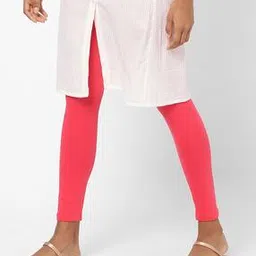 Ankle-Length Leggings with Elasticated Waist-image-67