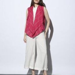 Geometric Printed Wrap Shirt-13