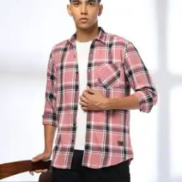 Men Checked Slim Fit Shirt-image-98