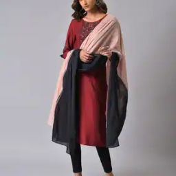 Women Colourblock Dupatta-22