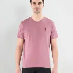 V-Neck Embroidered Logo I638 Lounge T-Shirt-image-62