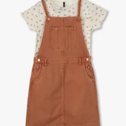 rio girls Girls Regular Fit Pinafore Dress with T-Shirt-picture-26