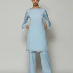 Double Sheer Luxe Voile Kurta-image-7