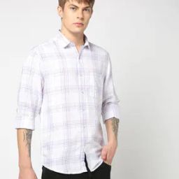 Men Checked Slim Fit Shirt-image-67