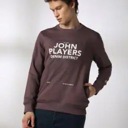 Men Brand Print Slim Fit Crew-Neck Sweatshirt-picture-31