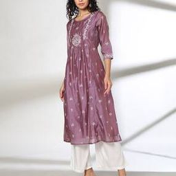 Women Embroidered Straight Kurta-20