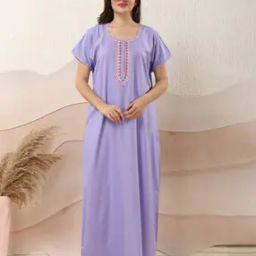 Women Classic Maxi Nightdress-image-59