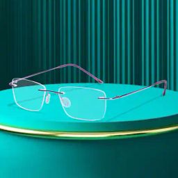 redex Men Rimless Rectangular Frames image 1