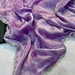 zikaraa Women Jimmy Silk Saree with Lace Border-picture-14