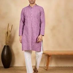 Men Embroidery Long Kurta-image-42