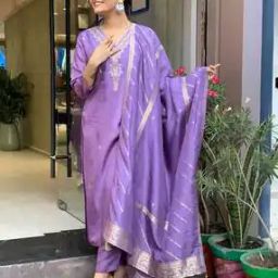 Women Embroidered Straight Kurta Set-image-80