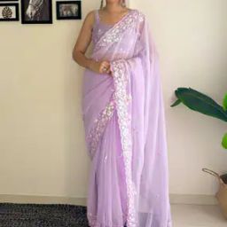 Women Embellished Saree with Blouse Piece-image-97