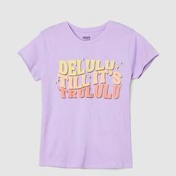 Girls Regular Fit Typographic Print Round-Neck T-Shirt-image-51