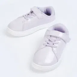 Girls Round-Toe Slip-On Shoes with Velcro Fastening-picture-47