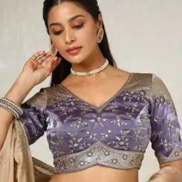 Women Embellished Back Open Blouse-image-9