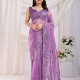 Women Traditional Saree with Blouse Piece-image-54