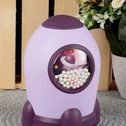 passion petals Rocket Shaped Piggy Bank with Lock Code image 1