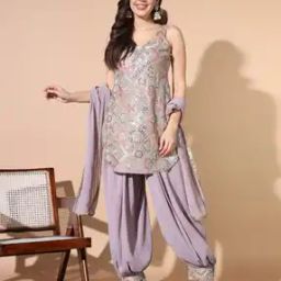 Women Embroidered Straight Kurta Set-image-67
