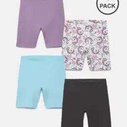 Pack of 4 Girls Printed Boyshorts-image-84