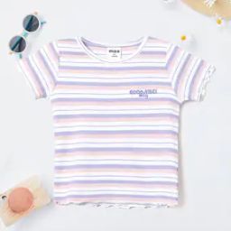 Girls Regular Fit Stripes Top-image-56